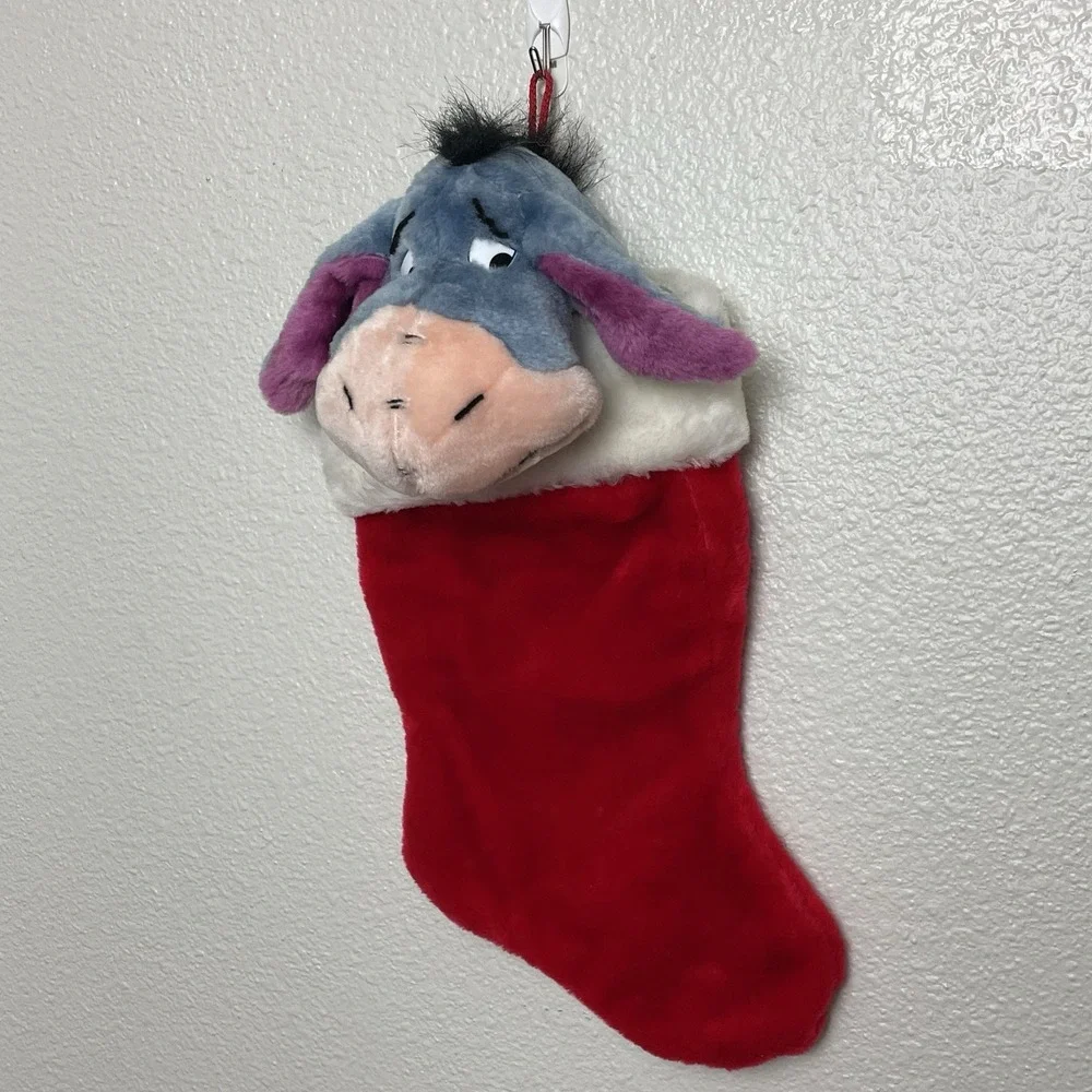 Eeyore Christmas Stockings Vintage 3D Disney Plush‎ Decoration Winnie The Pooh